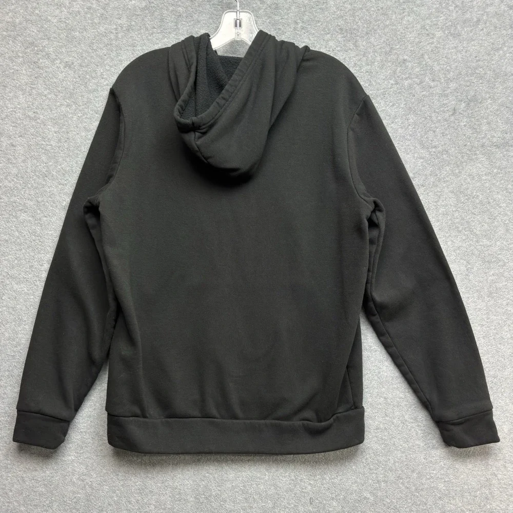 Adidas Golf Mens Hoodie M Black Climawarm Sweatshirt Fleece Pullover‎ Drawstring